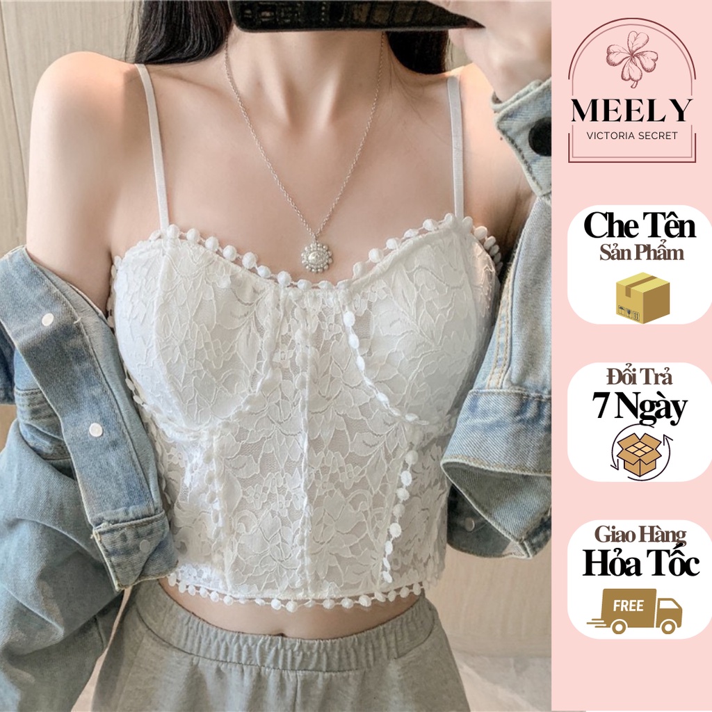 Áo Bralete 2 Dây Ren Dáng Crotop Siêu HotTrend, Bra Nâng Vòng 1 Siêu Cuốn Hút Cực Sexy Và Nóng Bỏng - 1873