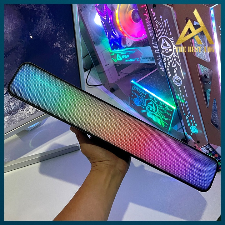 Loa Thanh Soundbar Bluetooth Loa Máy Tính Không Dây Gaming Led RGB Simetech KQ-07 Âm Thanh Cực To Bass Mạnh