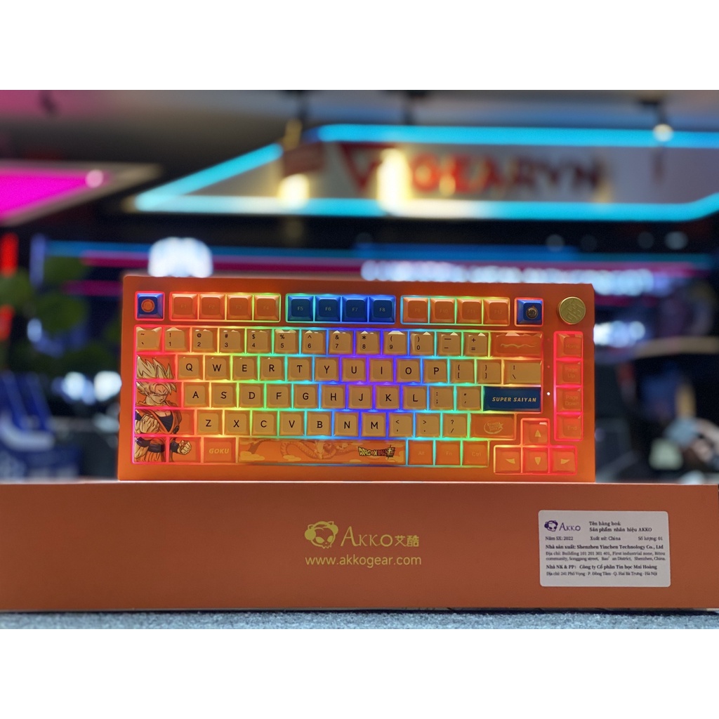 Bàn phím máy tính AKKO 5075B Plus Dragon Ball Super – Goku_Mới, hàng chính hãng