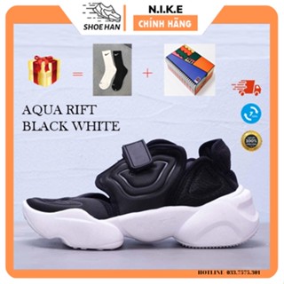 Giày Thể Thao Nam Nữ sneaker_nk AQUA RIFT BLACK WHITE TRENDY, Giày Đi Học Nam Nữ Vải Tổng Hợp [ Hàng Cao Cấp