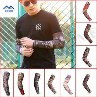 Găng ông tay hình xăm BAMBOO HOME co giãn 4 chiều, găng tay chống nắng, UV in hình xăm 3D phong cách cực ngầu