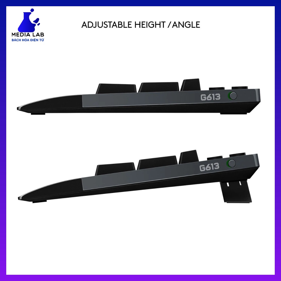 Bàn phím Logitech G613 Wireless, media lab.