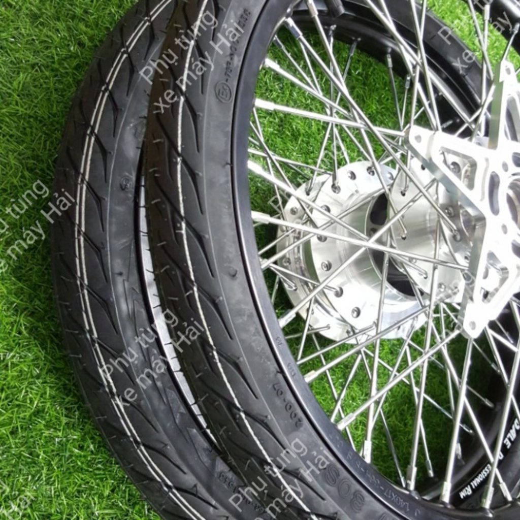 Bánh căm RAIDER SATRIA F150 FULL vỏ ruột CRV SIZE 60/70 Kèm lòng Đĩa trước CNC lắp như ZIN HTH1128 MSP 0071