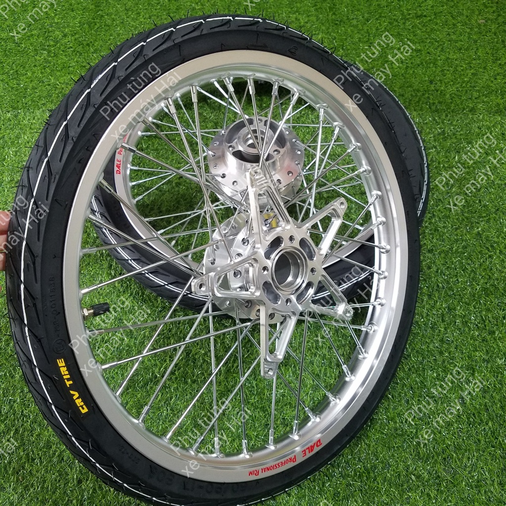 Bánh căm RAIDER SATRIA F150 FULL vỏ ruột CRV SIZE 60/70 Kèm lòng Đĩa trước CNC lắp như ZIN HTH1128 MSP 0071