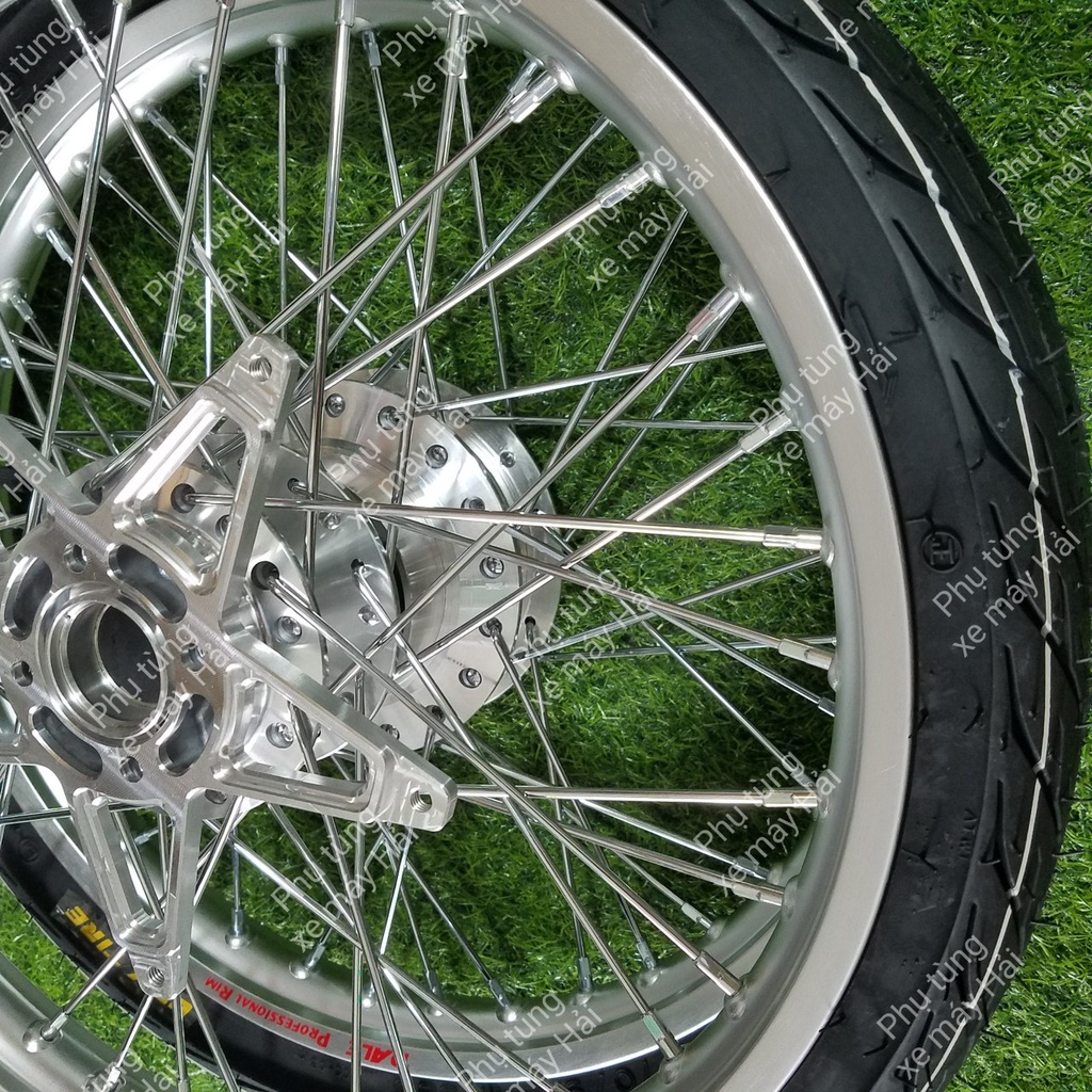 Bánh căm RAIDER SATRIA F150 FULL vỏ ruột CRV SIZE 60/70 Kèm lòng Đĩa trước CNC lắp như ZIN HTH1128 MSP 0071