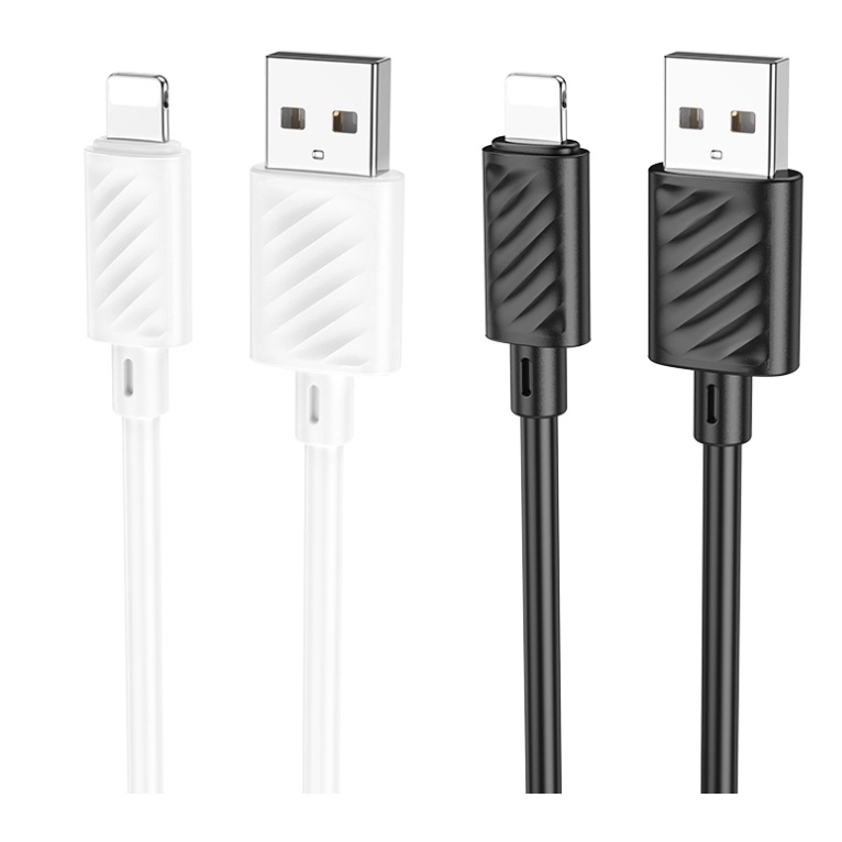 Cáp sạc 2.4A Hoco X88 Lightning dây dẻo đồng bộ dữ liệu cho Iphone/iPad dài 1M TRẮNG