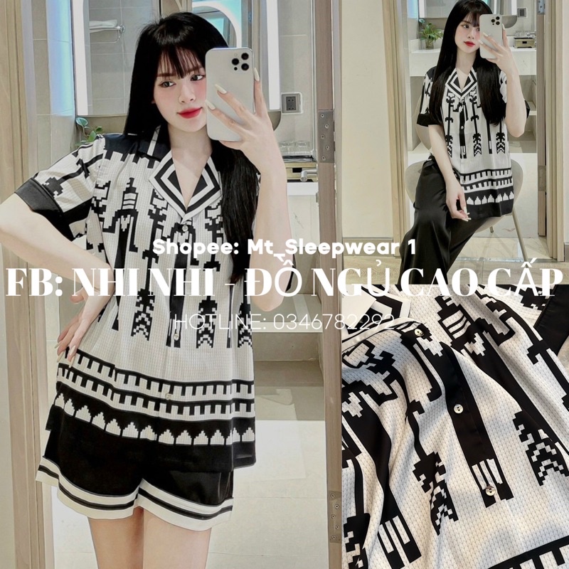 PYJAMA LỤA MCQUEEN HOẠ TIẾT QUẢNG CHÂU CAO CẤP MÃ 2023-39