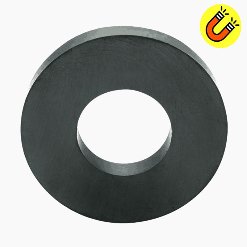 Nam châm đen 100x20 lỗ 60mm dùng chế tạo loa