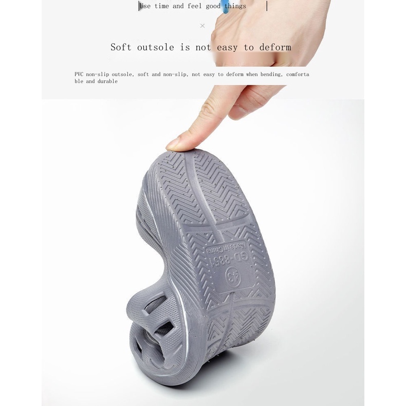 Giày thể thao nam cao su non đi mưa, đi biển, siêu bền, mã CS