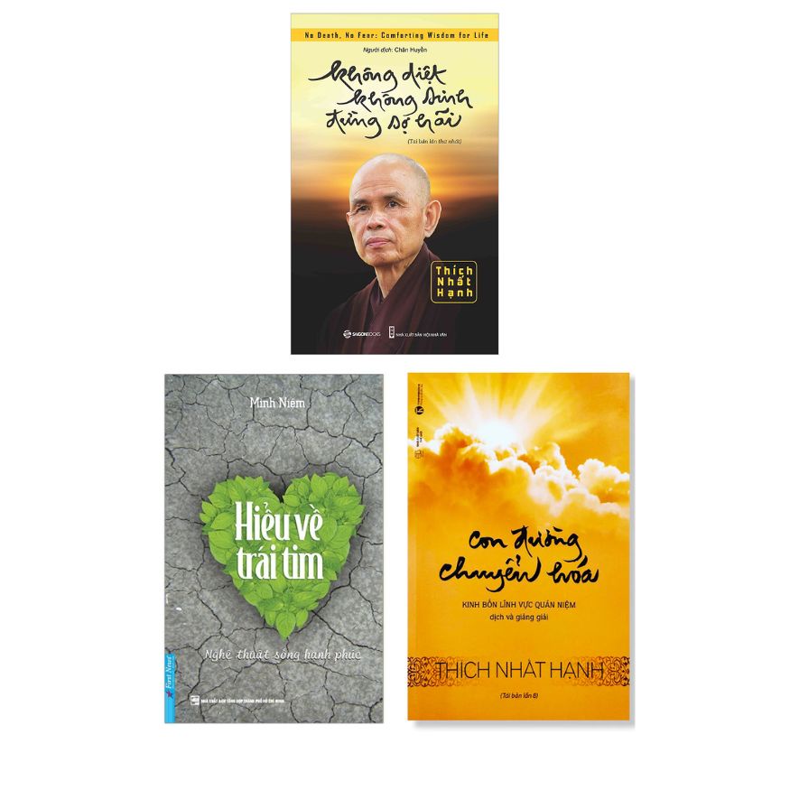 Sách HOT - Tư duy logic - Hiểu về trái tim - Không diệt không sinh đừng sợ hãi Salabooks