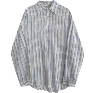 Áo sơ mi kiểu nữ Tay dài Form rộng Kẻ sọc caro Hàn Quốc Sơ mi nữ Dài tay Form rộng Ulzzang Thời trang