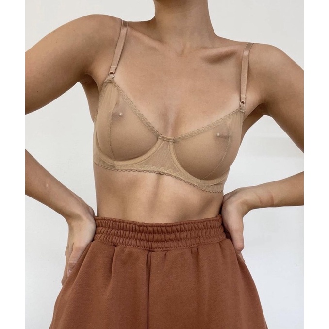 Bộ Đồ Lót Lưới Dẻo Mịn Co Giãn 4 Chiều Không Mút | BigBuy360 - bigbuy360.vn