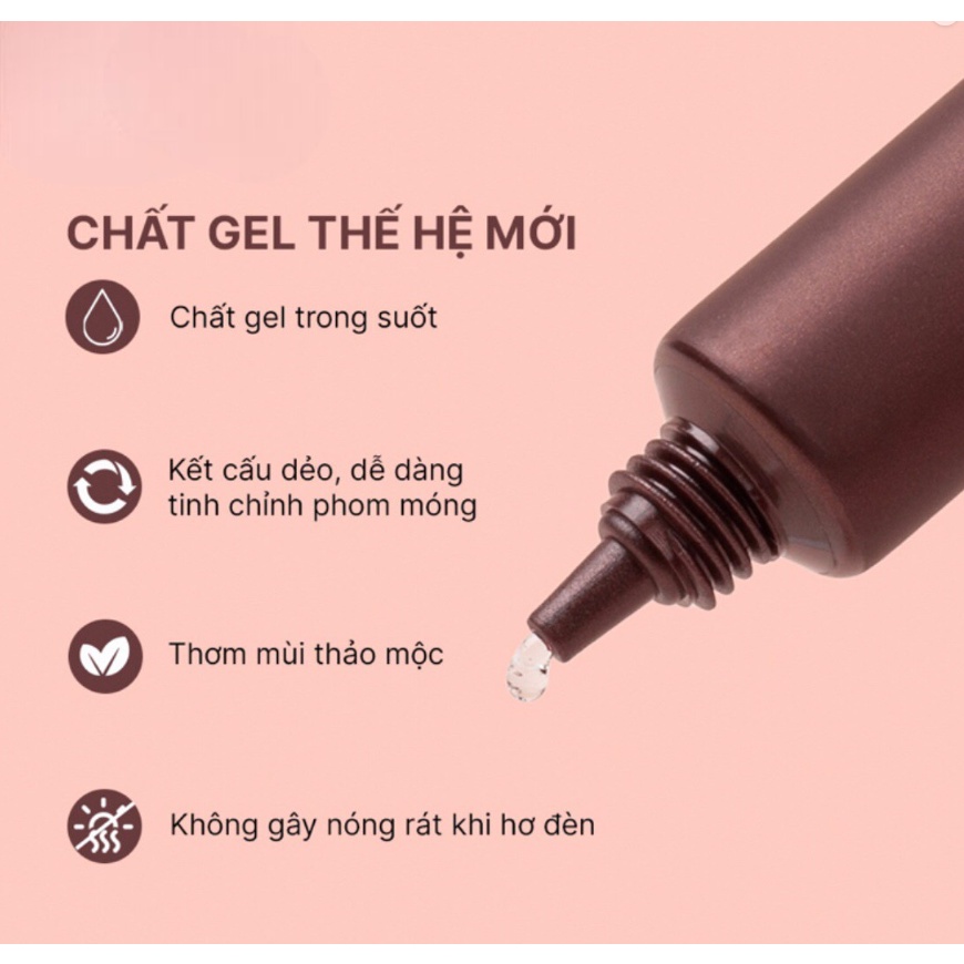 Keo tuýp Huaxi dùng dán móng up, đính đá tiện lợi - Gel tuýp định hình nail chuyên dụng lọ 20g