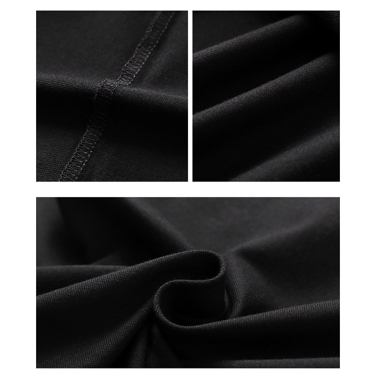 Set đôi cổ đức áo váy chữ Created to be love, chất thun lacoste thoáng mát