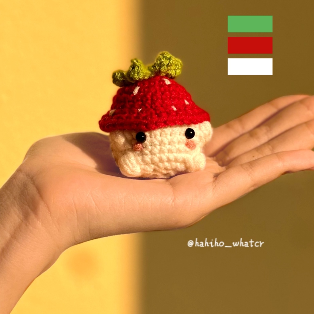 Móc khóa nấm Chunky | Kèm dây móc kim loại | @hahiho_whatcr