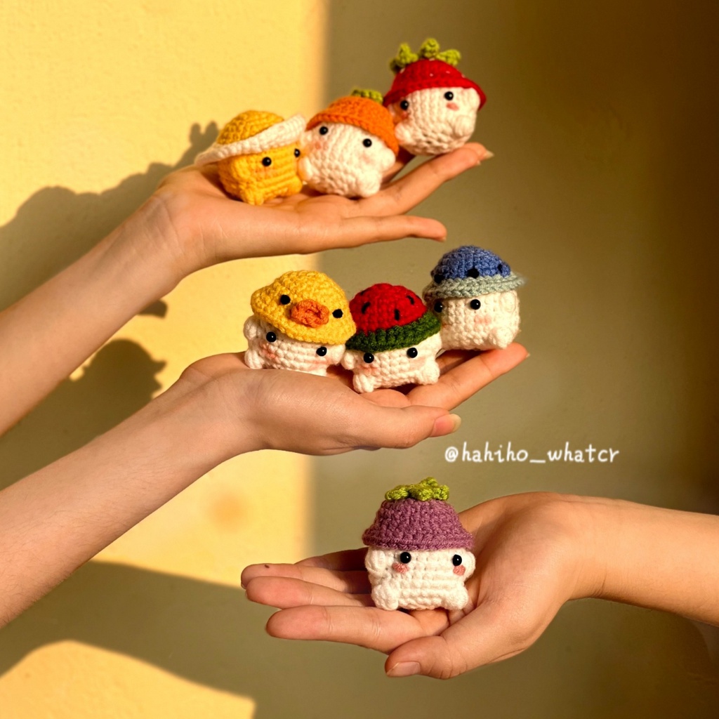 Móc khóa nấm Chunky | Kèm dây móc kim loại | @hahiho_whatcr