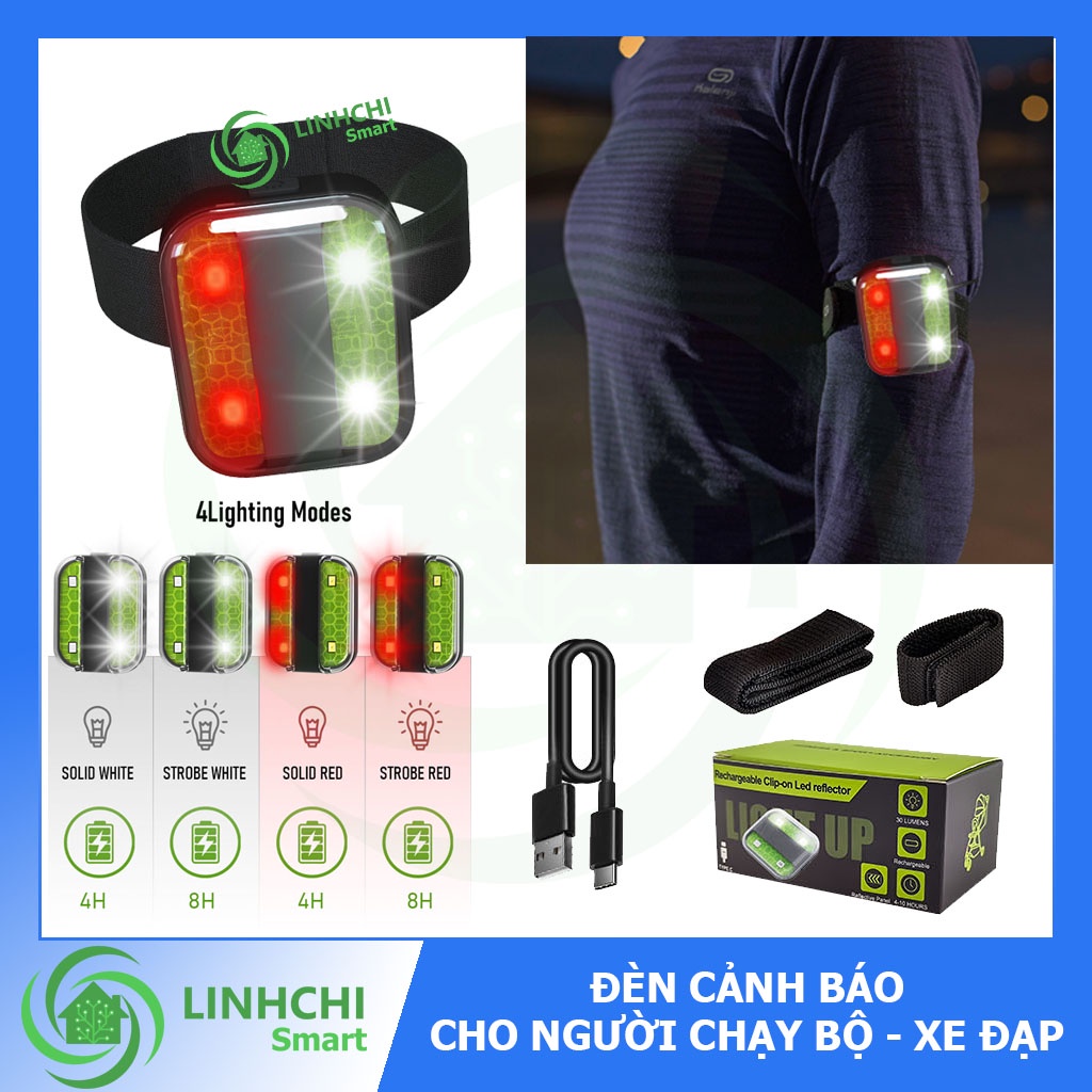 Đèn cho người chạy bộ, đèn cảnh báo cho vận động viên chạy bộ, đèn led VnExpress. đèn led Marathon