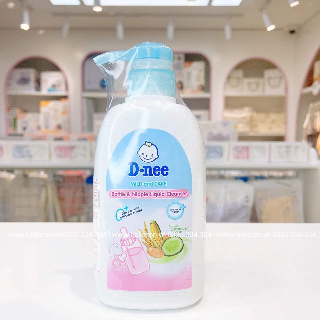Nước rửa bình sữa & rau quả D-nee 500ml , Nước xúc bình sữa , bình nước cho bé