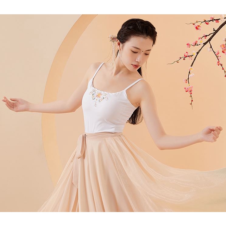 Áo 2 dây Thêu Ngực Có Đệm Mút Siêu Xinh Biểu Diễn Múa, Yoga, Mặc Trong Vest, HOT