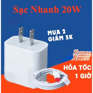 Bộ sạc nhanh 20w cho điện thoại và máy tính bảng