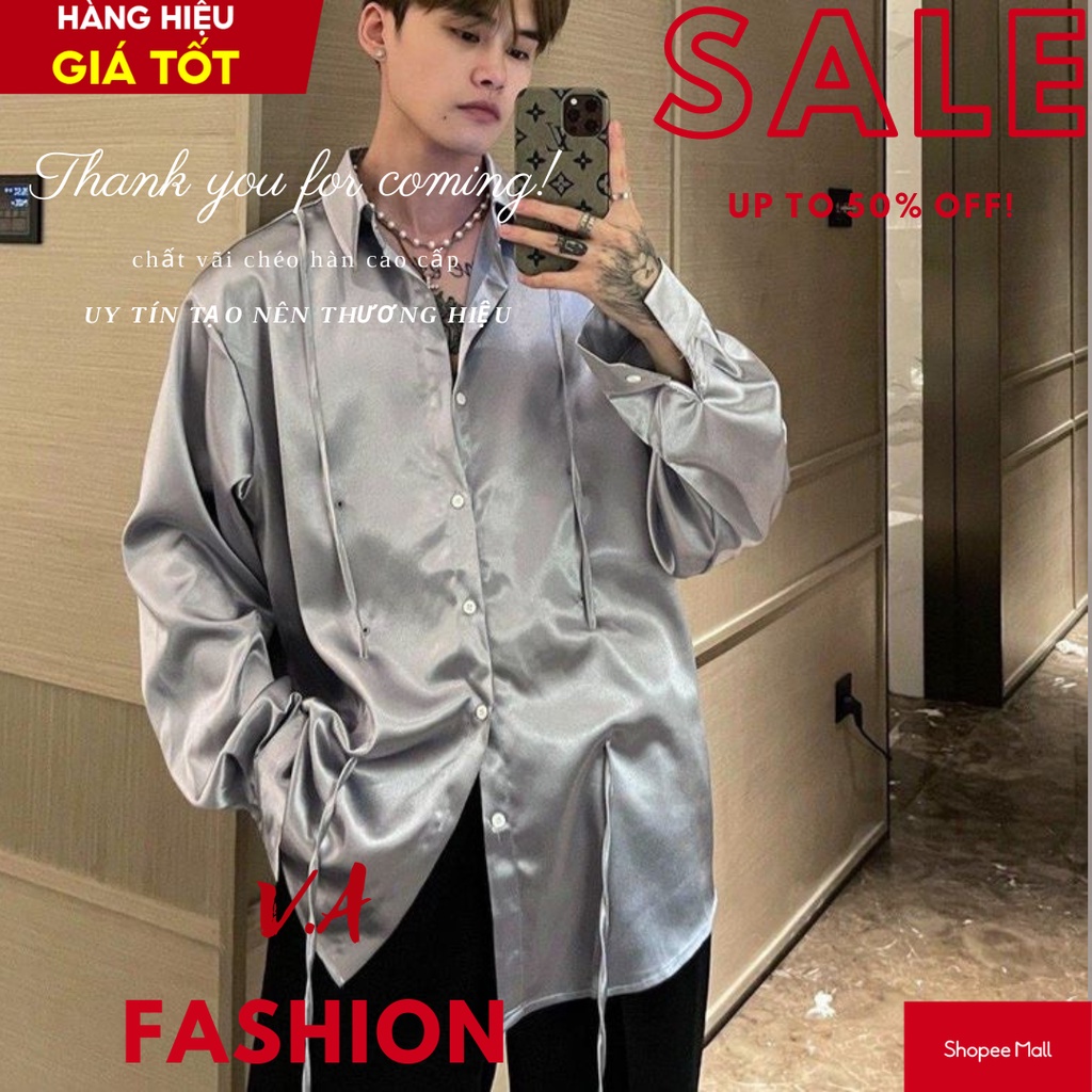 Áo sơmi thiết kế from rộng hàn quốc