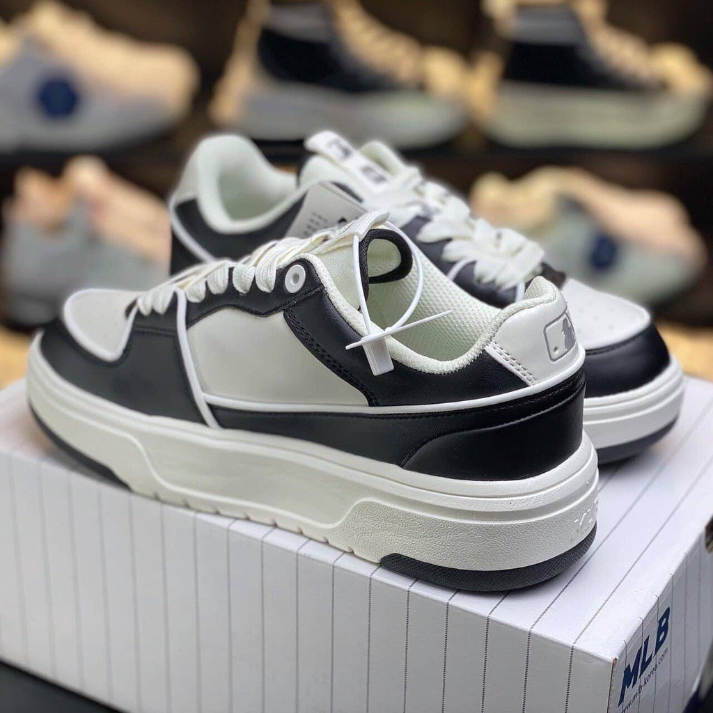 Giày Thể Thao MLB Black White Panda, Giày MLB Chunky Liner Màu Đen Trắng