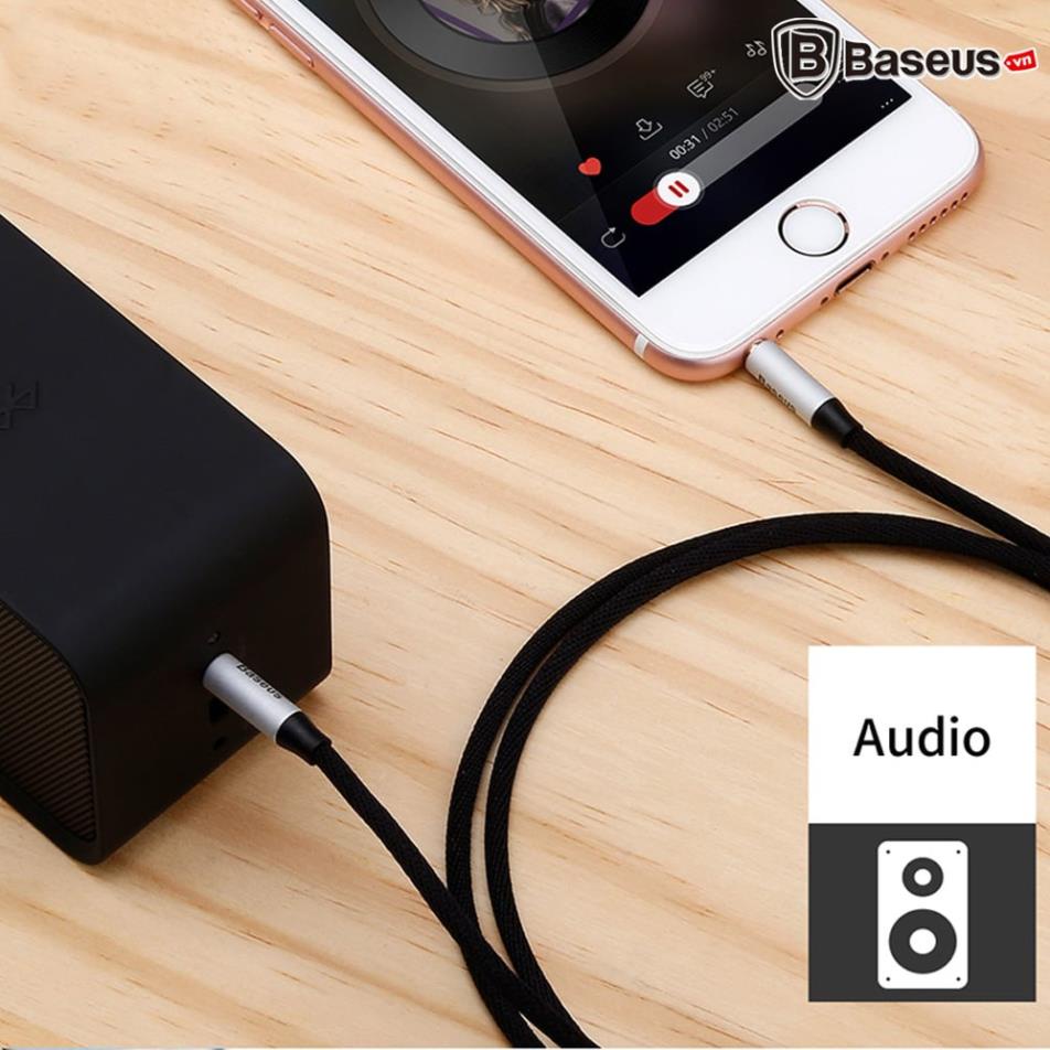 Dây cáp âm thanh chất lượng cao AUX Audio 3.5 Baseus M30