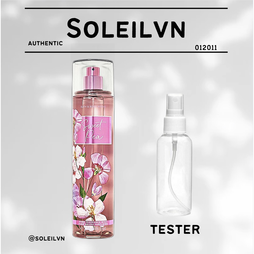 - Xịt Thơm Body Mist Bath & Body Works - Sweet Pea (30ml-50ml-100ml)