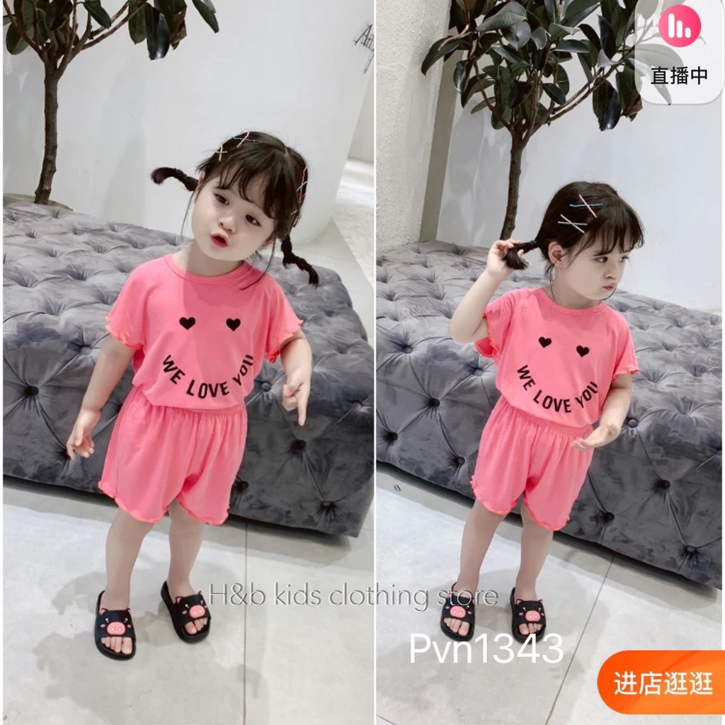 Bộ Cộc Tay Bé Gái Tăm Lạnh Viền Bèo Tiểu Thư, Bộ Bé Gái Mùa Hè Đi Học Đi Chơi 10-20kg
