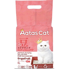 Cát đậu nành Aatas Cat, Cát đậu nành cho mèo Aatas Cat Kofu Klump 6L