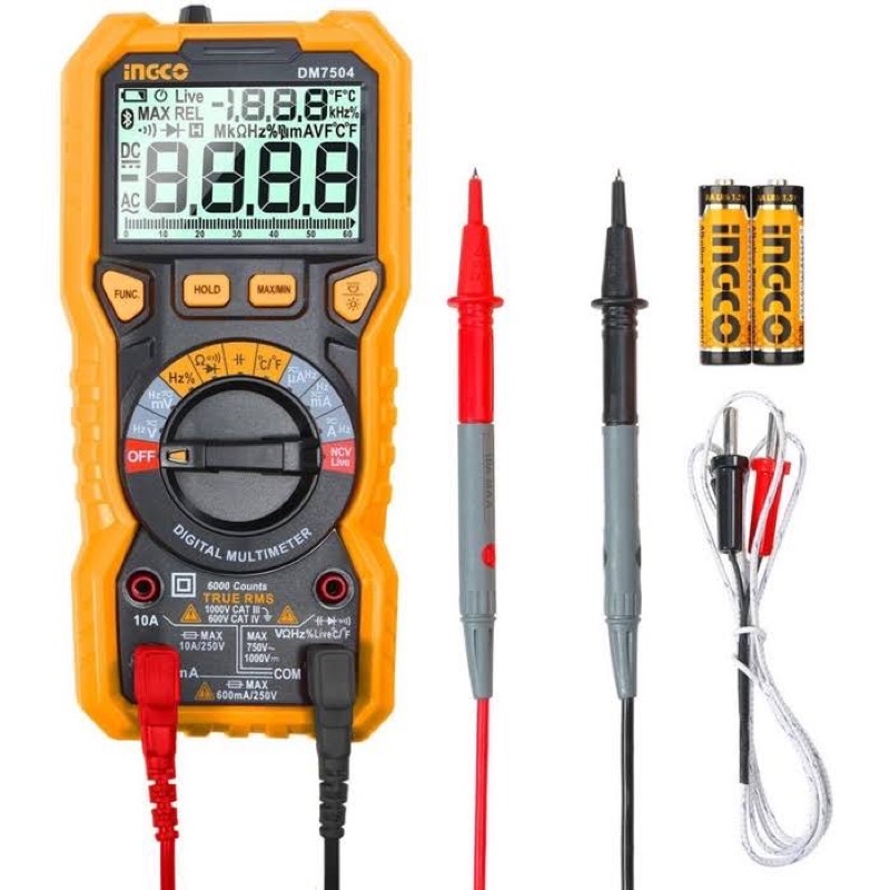ĐỒ NGHỀ INGCO Đồng hồ vạn năng kỹ thuật số DM7504 (Cam kết Chính Hãng 100%)