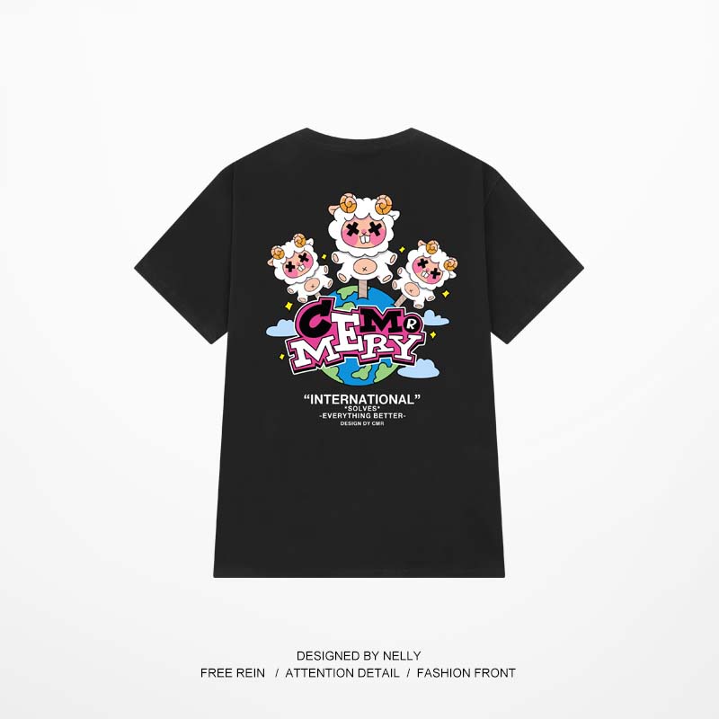 Áo thun Nelly ngắn tay in hình "INTERNATIONAL" áo phông  CS1