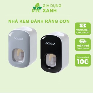 Nhả kem đánh răng đơn dán tường Ecoco, Kệ lấy kem đánh răng đựng bàn chải đánh răng đơn ECOCO sang trọng cao cấp