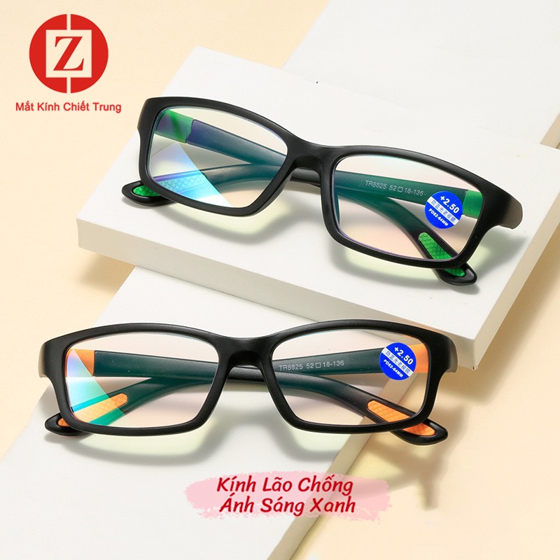 Kính lão cho người Trung Niên form vuông, gọng TR90 thời trang siêu đẹp mã H8825