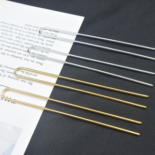 1 cán trâm chữ U 110mm nguyên liệu làm trâm phụ kiện cổ trang cosplay