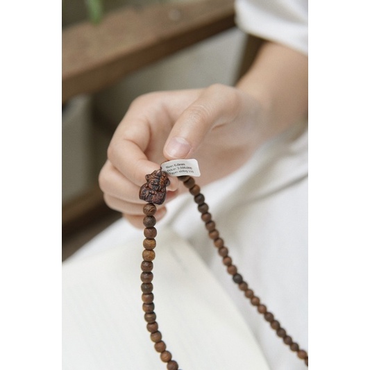 Chuỗi 108 hạt Trầm Rừng 6ly siêu đẹp