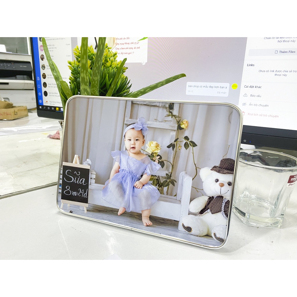 Khung Ảnh Tráng Gương Pha Lê cao cấp 13x18 15x20 20x30 30x40