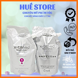 Cặp thuốc duỗi, uốn tóc loreal x-tenso moisturist 400 ml x 2 - thuốc uốn tóc tại nhà huế store
