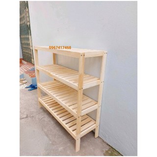 Kệ giày-Kệ để giày dép gỗ đa năng-kệ giày gỗ-kệ để giày dép gỗ 4 tầng-giá để giày dép nhỏ mini lắp ghép giá rẻ