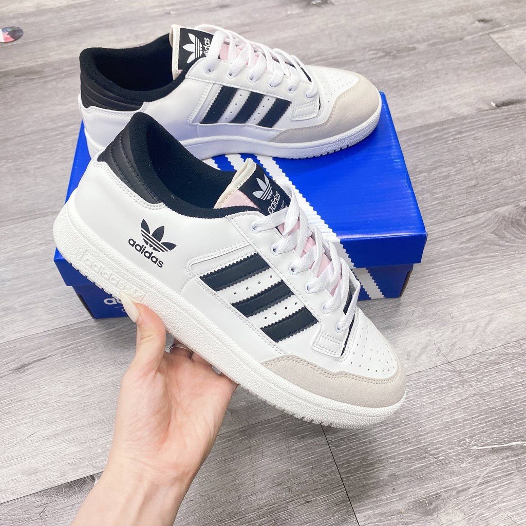 Giày thể thao nam nữ adidas Forum low 85 , Das forum sọc đen trắng mới nhất 2023 full box