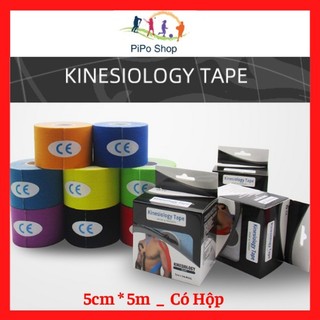 Băng dán cơ thể thao, băng keo dán cơ kinesiology / kinesio cao cấp có hộp riêng xịn sò