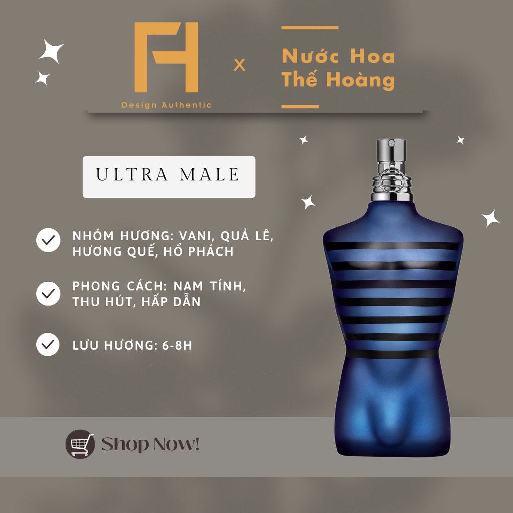 Nước hoa nam Ultra Male EDT chiết 10ml, 20ml - Nước Hoa Thế Hoàng