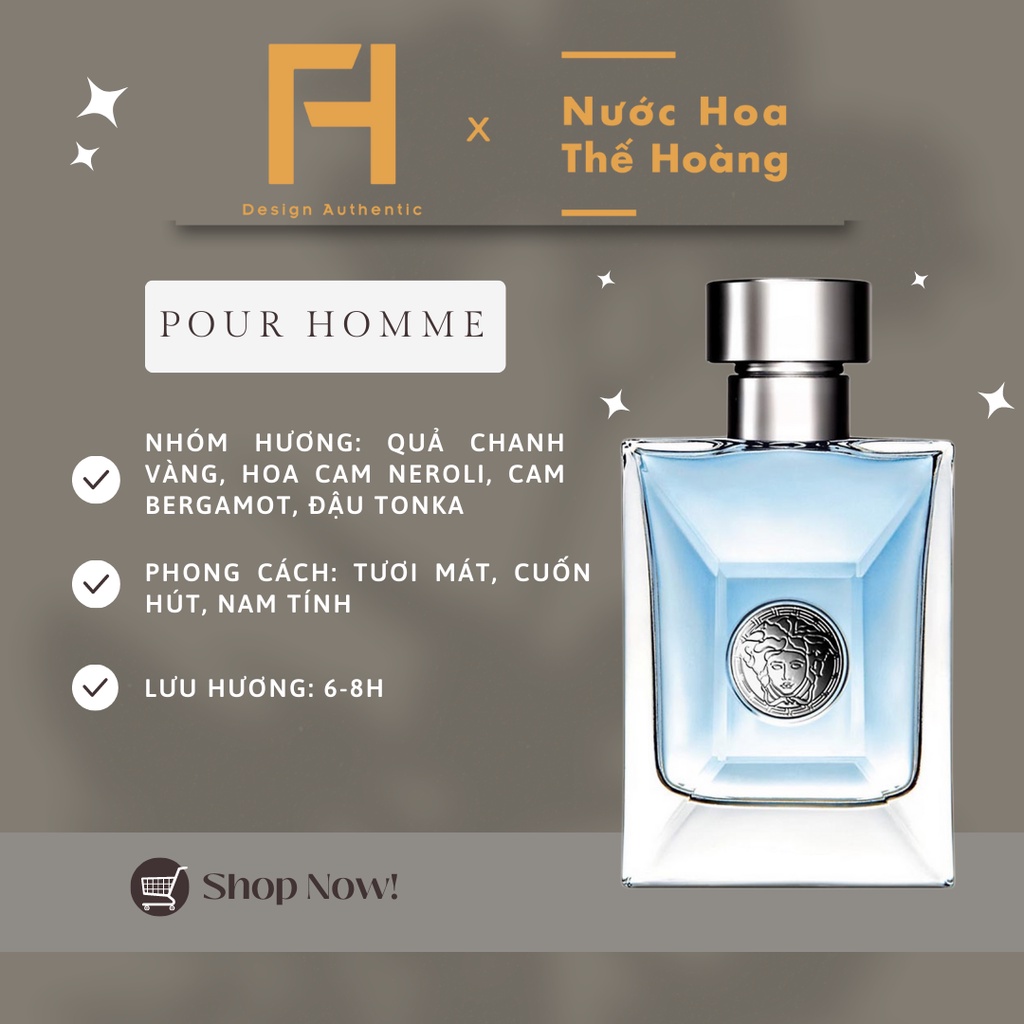Nước hoa nam Pour Homme EDT chiết 10ml, 20ml - Nước Hoa Thế Hoàng