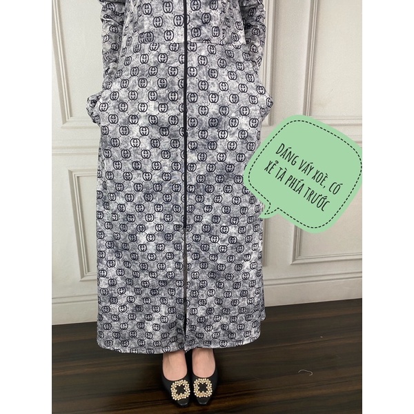 Áo chống nắng nữ dáng dài toàn thân chất UMI LOANG siêu đẹp, dày dặn mềm mát co giãn thoải mái | BigBuy360 - bigbuy360.vn