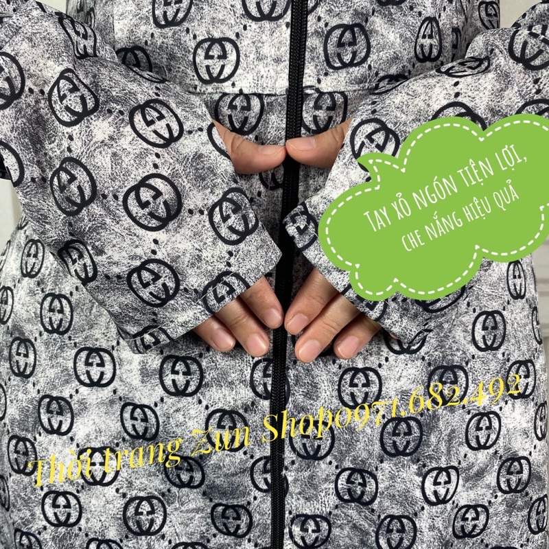 Áo chống nắng nữ dáng dài toàn thân chất UMI LOANG siêu đẹp, dày dặn mềm mát co giãn thoải mái | BigBuy360 - bigbuy360.vn