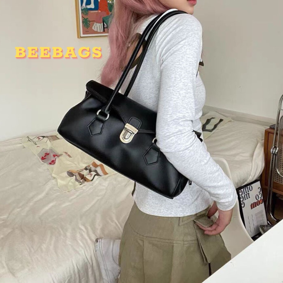 Túi Da Đeo Vai Thanh Lịch, Vintage Phù Hợp Mọi Outfỉ Đi Chơi, Cafe | TX115 | Túi Xách Nữ Y2K Sang Trọng Đựng Nhiều Đồ