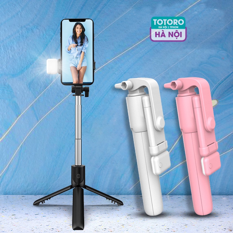Gậy chụp ảnh 3 chân TSS Selfie Stick điều khiển từ xa có phân loại đèn trợ sáng Tripod chụp tự sướng - livestream -quay