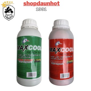 Nước làm mát maxcool động cơ , xe máy, maxcool standard cao cấp can