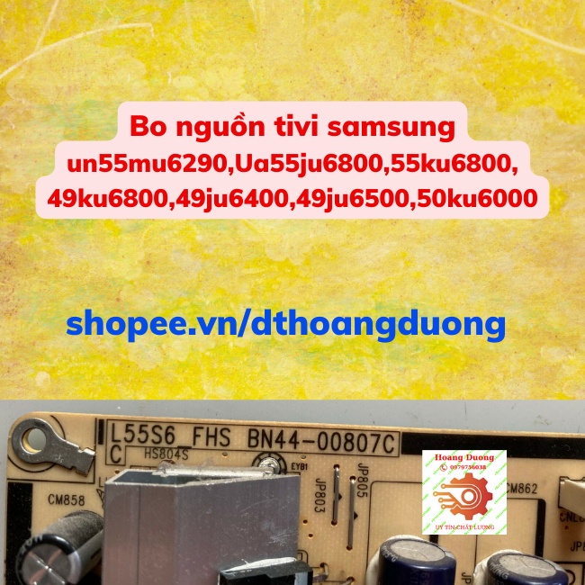 Bo nguồn tivi samsung 49ku6800,55ku6800,50ku6000,49ju6400,49ju6500,55ju6800,55mu6100,55mu6290,bn44-00807c,dthoangduong