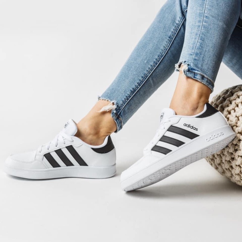 Giày Sneaker Adidas NAM NỮ Breaknet "White Black" FY9506 FX8707